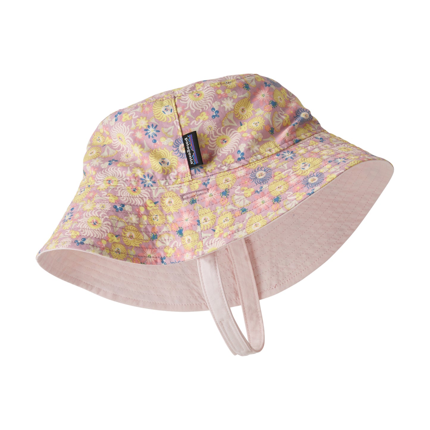 Patagonia Baby Fruity Times Wendbarer Sonnen Fischerhut - Altrosa-Multi