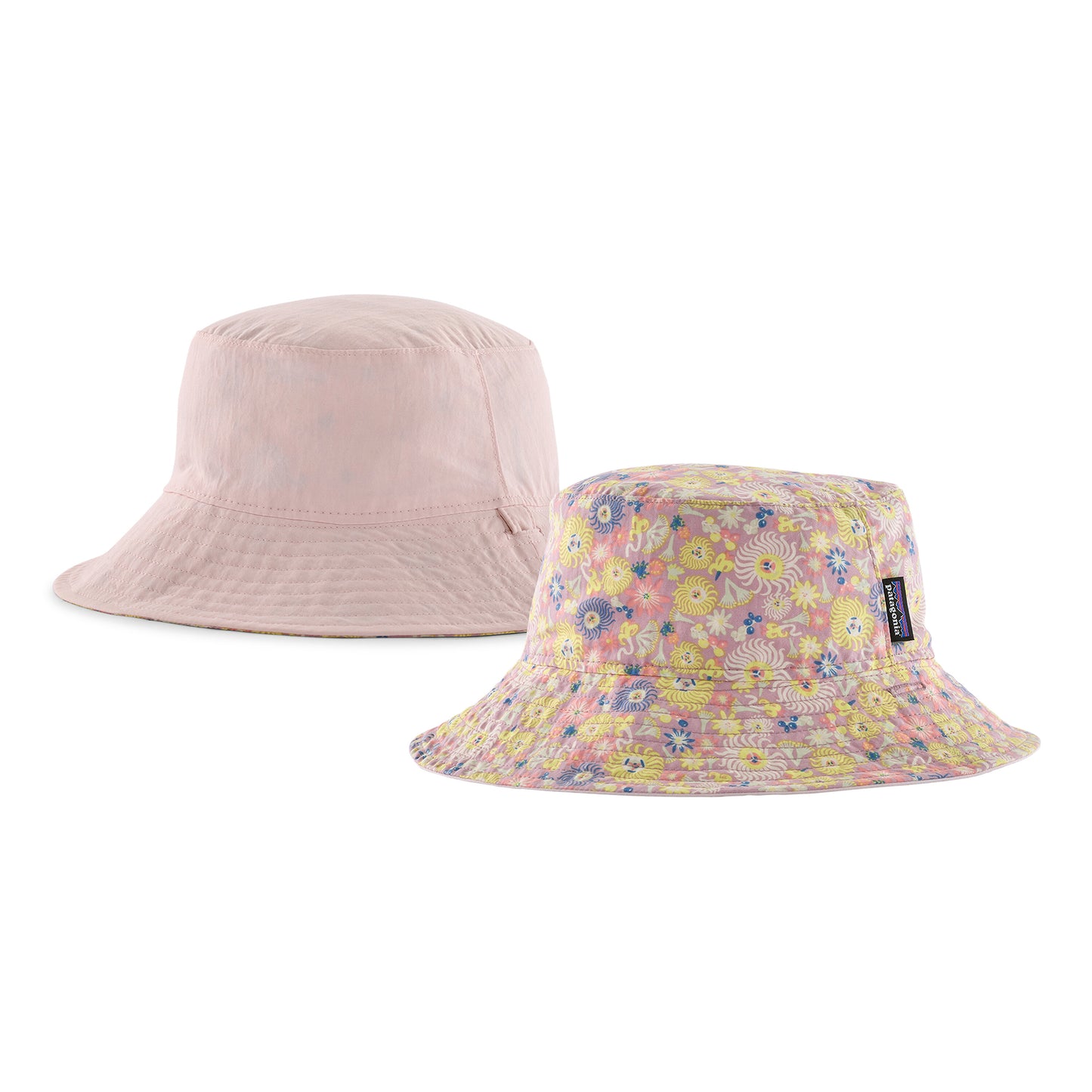 Patagonia Baby Fruity Times Wendbarer Sonnen Fischerhut - Altrosa-Multi