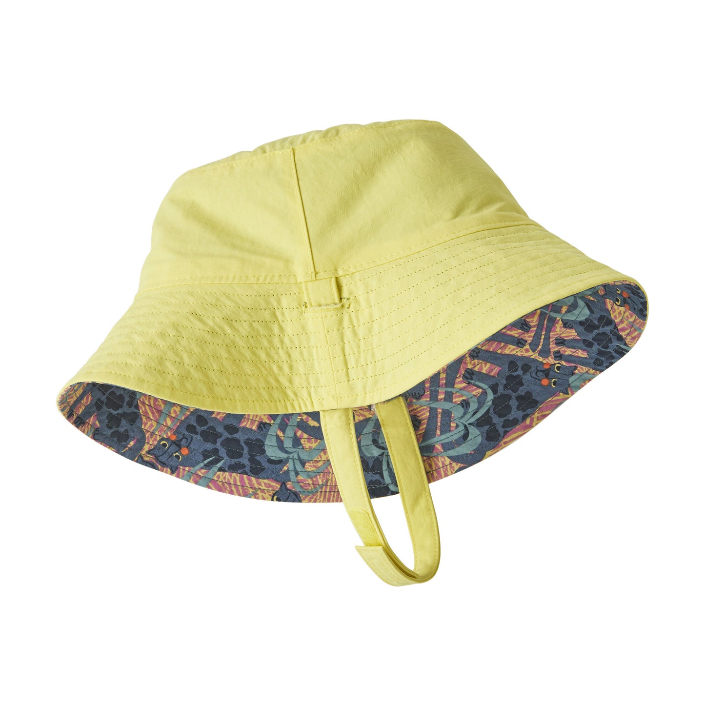 Patagonia Baby Jaggy Wendbarer Sonnen Fischerhut - Zitronengelb-Multi