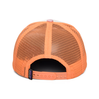 Patagonia Kinder Friends Lei Trucker Cap aus organischer Baumwolle - Weiß-Violett-Pfirsich
