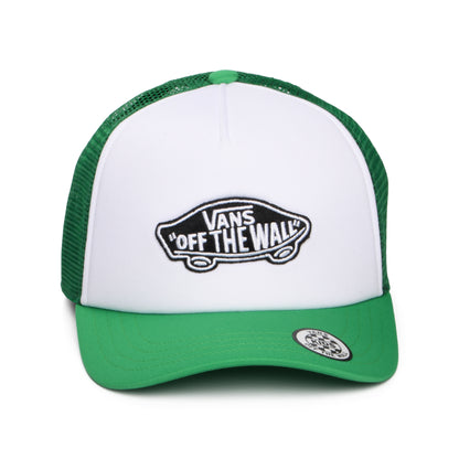Vans Kinder Classic Patch Curved Brim Trucker Cap - Weiß-Knallgrün
