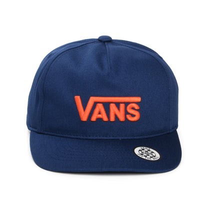 Vans Kinder Drop V Log Curved Brim Snapback Cap - Indigo-Orange