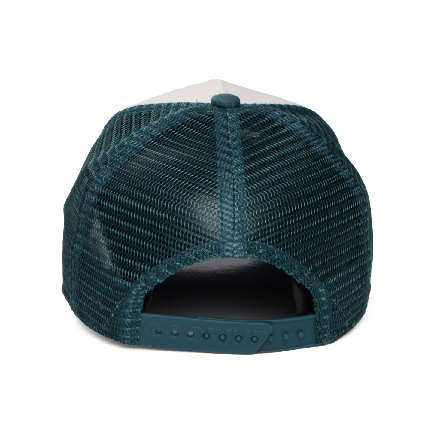 Goorin Kinder Monster T-Rex Mini Trucker Cap - Weiß-Meergrün