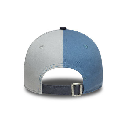 New Era Kinder 9FORTY New York Yankees Baseball Cap - MLB Colourblock - Schieferblau-Marineblau