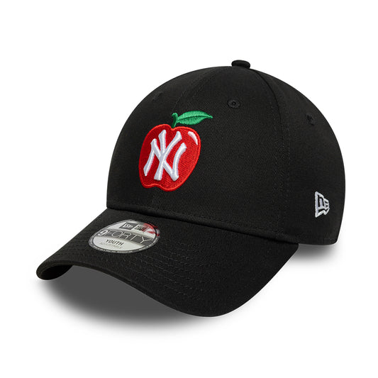New Era Kinder 9FORTY New York Yankees Baseball Cap - MLB Fruit Icon - Schwarz