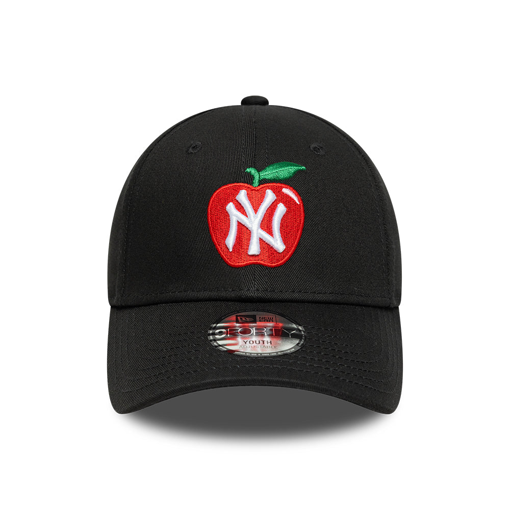 New Era Kinder 9FORTY New York Yankees Baseball Cap - MLB Fruit Icon - Schwarz