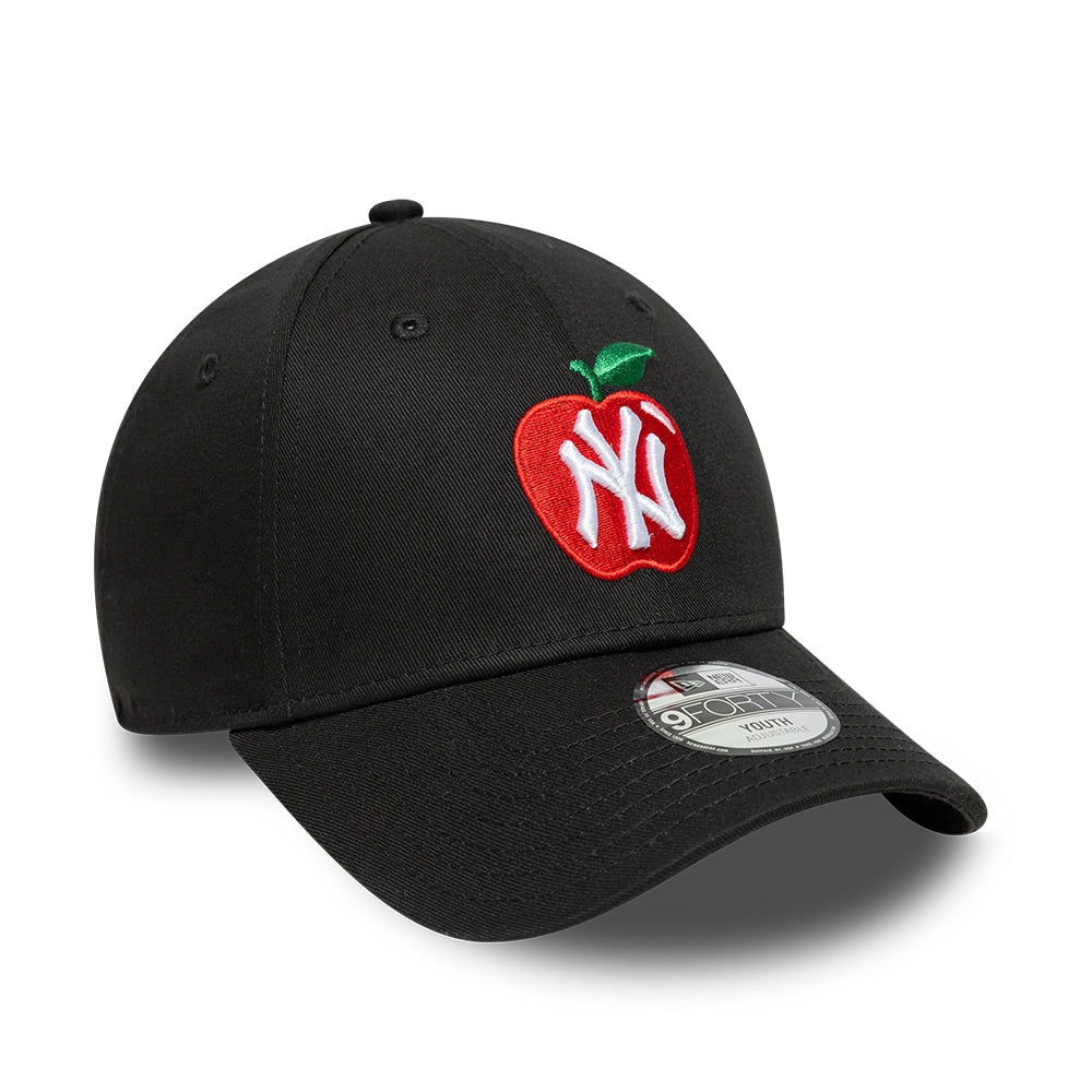 New Era Kinder 9FORTY New York Yankees Baseball Cap - MLB Fruit Icon - Schwarz