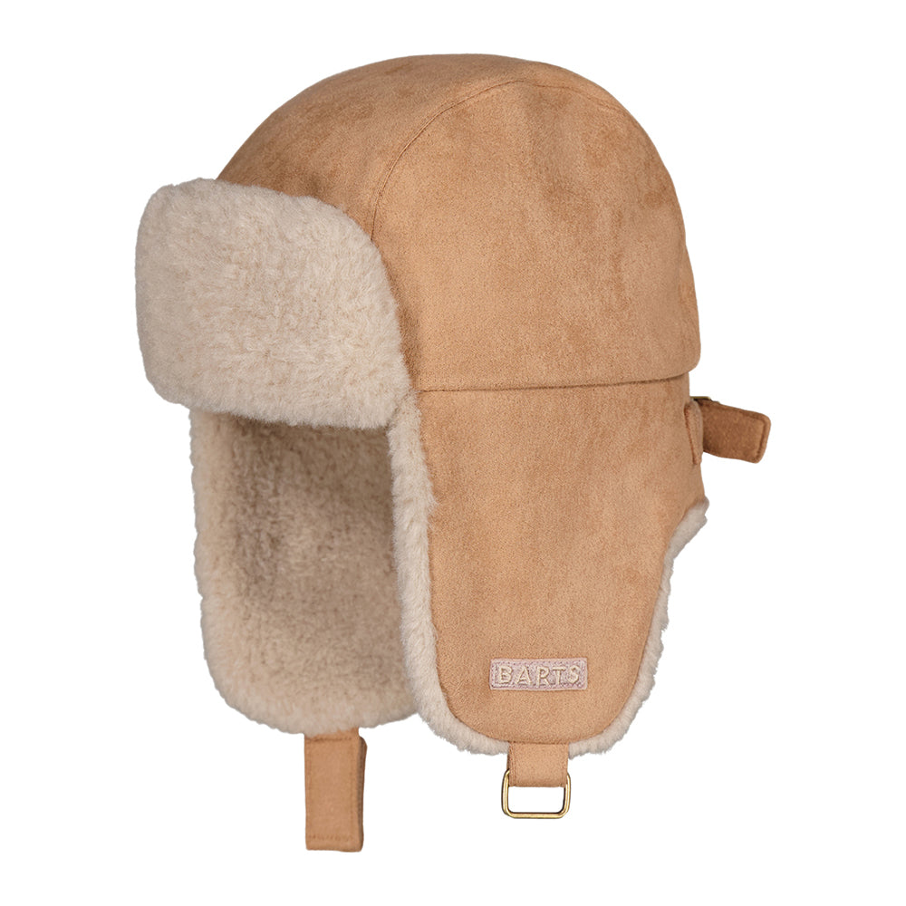 Barts Kinder Saxifray Kunst-Wildleder Fliegermütze - Hellbraun
