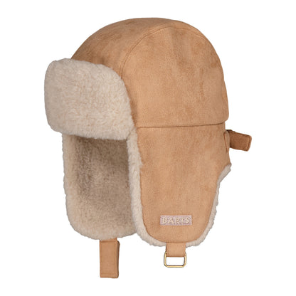 Barts Kinder Saxifray Kunst-Wildleder Fliegermütze - Hellbraun