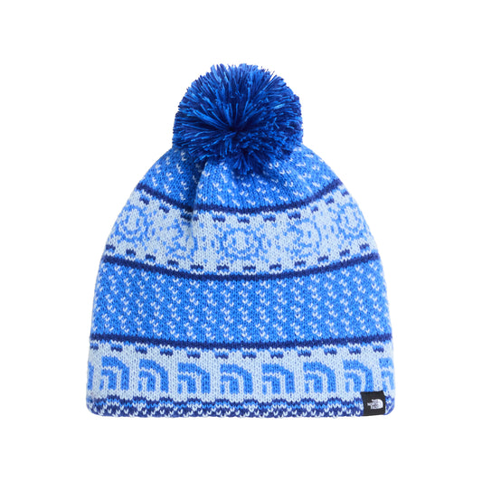 The North Face Kinder Cabin Ski Tuke Bommelmütze - Knallblau