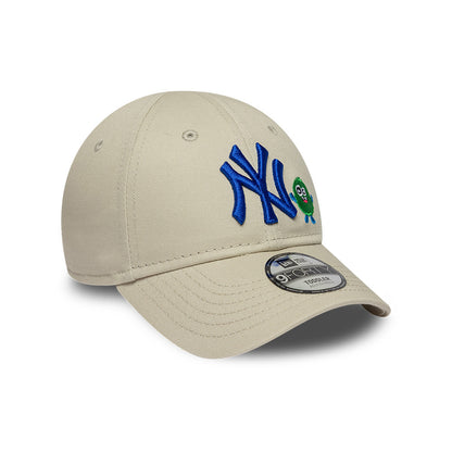 New Era Kinder 9FORTY New York Yankees Baseball Cap - MLB Monster Icon - Steingrau-Blau
