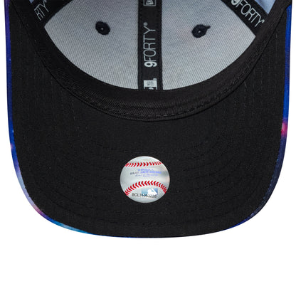 New Era Kinder 9FORTY New York Yankees Baseball Cap - MLB Galaxy AOP - Lila-Schwarz