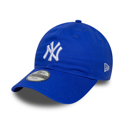 New Era Kinder 9TWENTY New York Yankees Baseball Cap - MLB League Essential - Tiefblau-Weiß