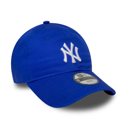New Era Kinder 9TWENTY New York Yankees Baseball Cap - MLB League Essential - Tiefblau-Weiß