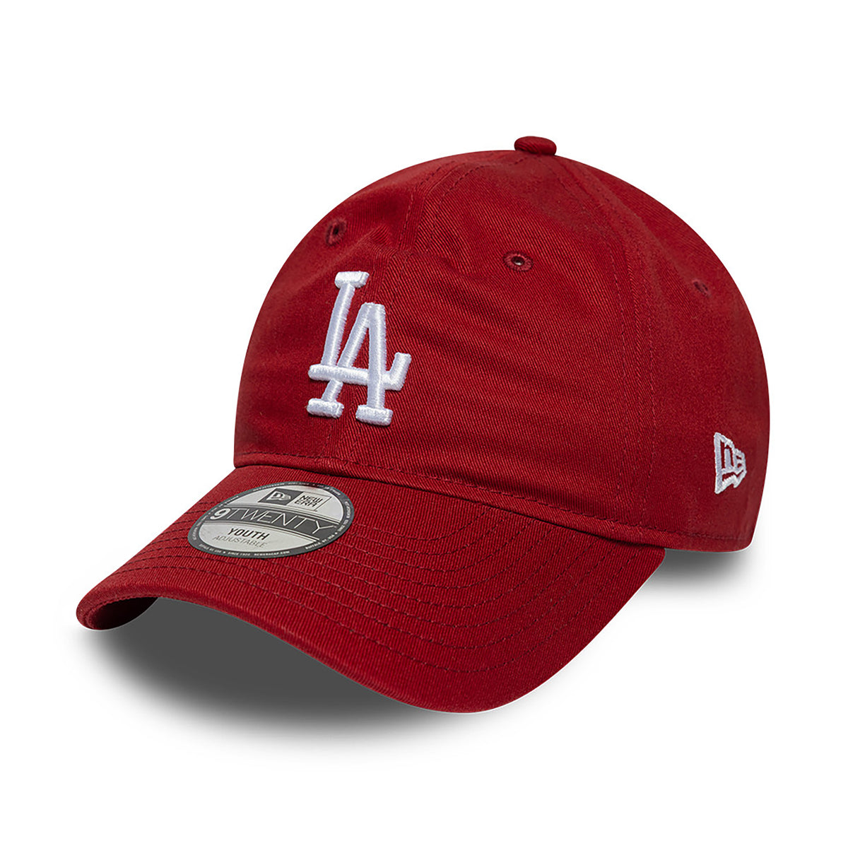 New Era Kinder 9TWENTY L.A. Dodgers Baseball Cap - MLB League Essential - Tiefrot-Weiß
