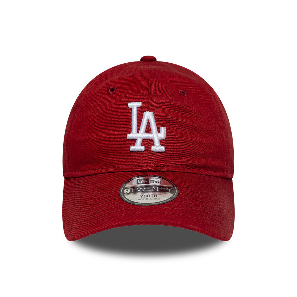 New Era Kinder 9TWENTY L.A. Dodgers Baseball Cap - MLB League Essential - Tiefrot-Weiß