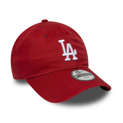 New Era Kinder 9TWENTY L.A. Dodgers Baseball Cap - MLB League Essential - Tiefrot-Weiß