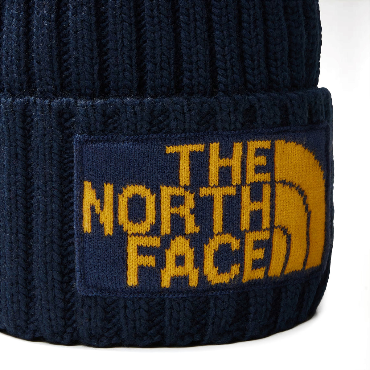 The North Face Heritage Ski Tuke Recycled Bommelmütze - Marineblau-Gelb
