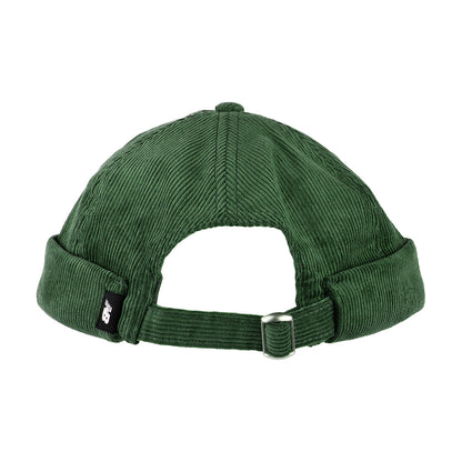 New Balance Verwaschener Kord Docker Beanie Mütze - Olivgrün