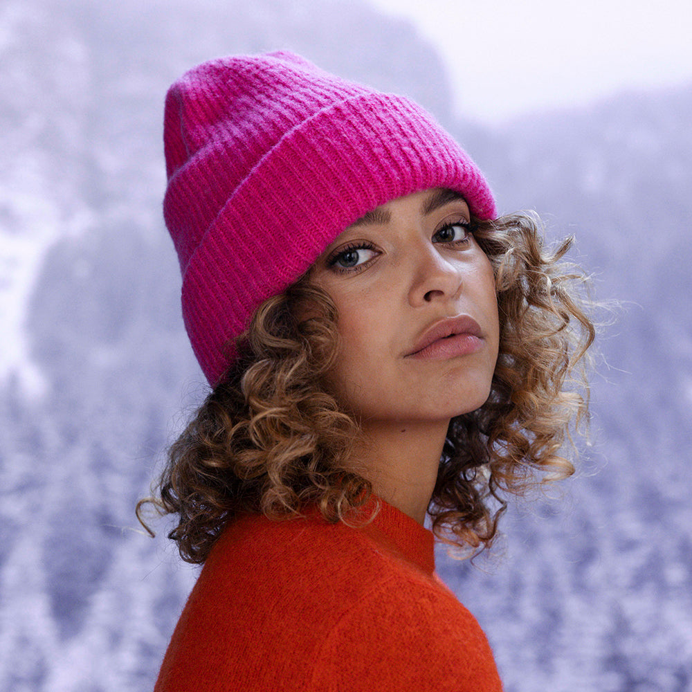 Barts Witzia Beanie Mütze mit Umschlag - Pink