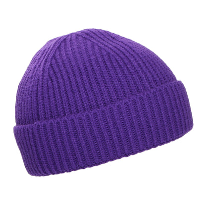 The North Face TNF Logo Box Cuffed Fisherman Beanie Mütze - Lila