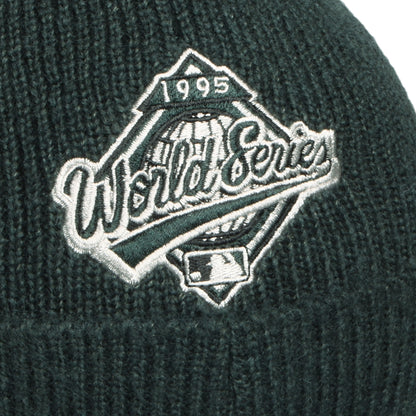 New Era Cuffed Atlanta Braves Beanie Mütze - MLB World Series Patch - Dunkelgrün