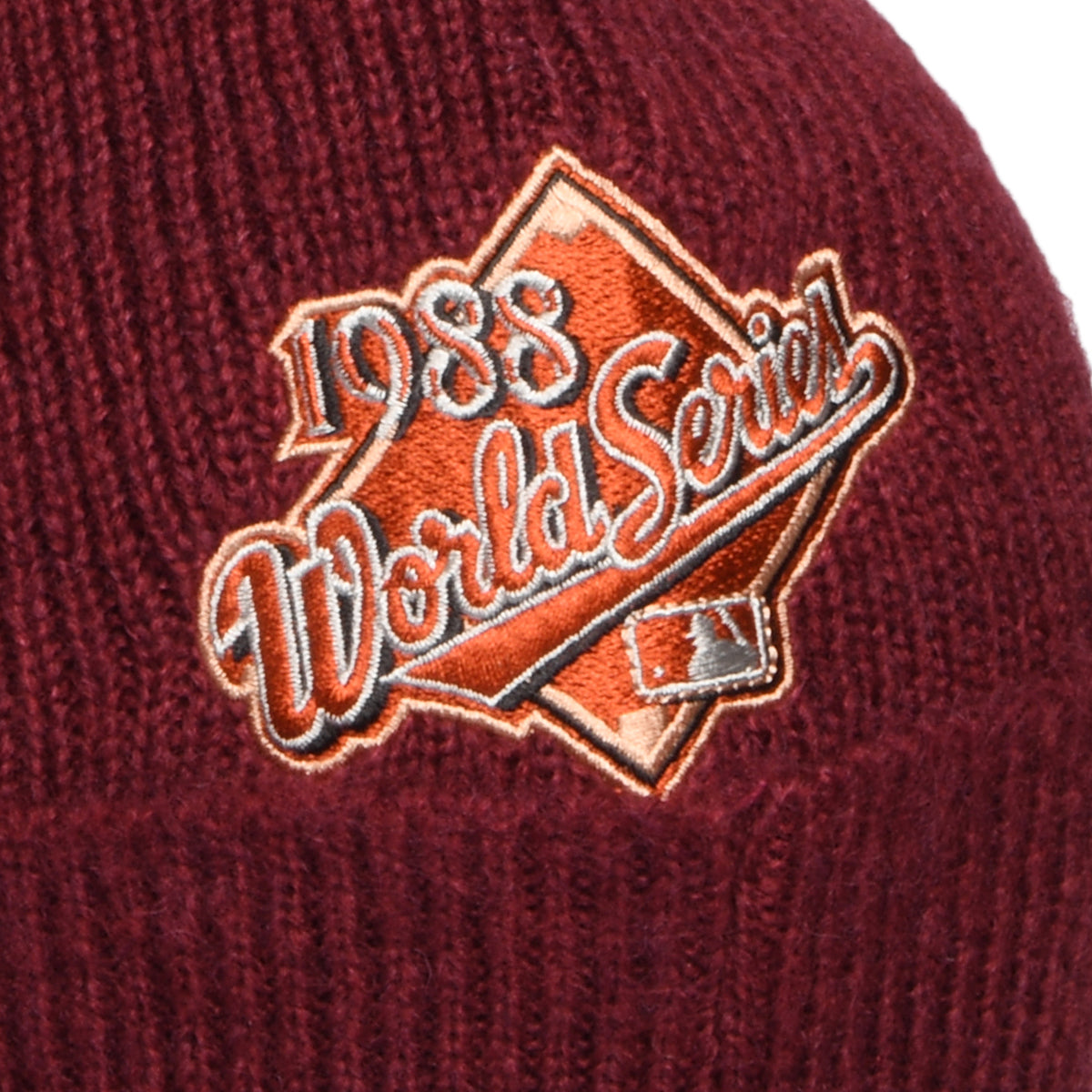 New Era Cuffed L.A. Dodgers Beanie Mütze - MLB World Series Patch - Rostrot