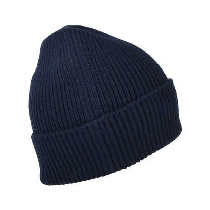 New Balance Cuffed Beanie Mütze im Rippenstrick - Marineblau