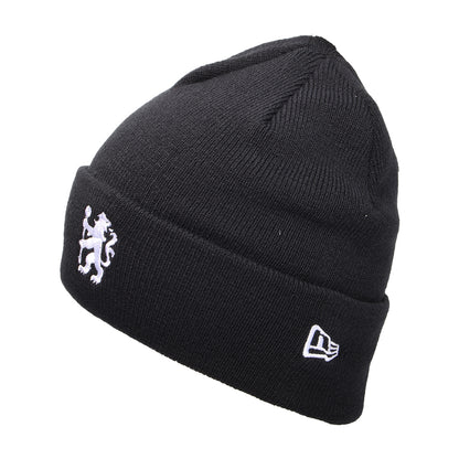 New Era Chelsea FC Beanie Mütze - Micro Cuff Lion Crest - Marineblau-Weiß