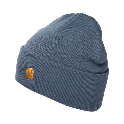 Carhartt WIP Chase Cuffed Beanie Mütze - Schieferblau