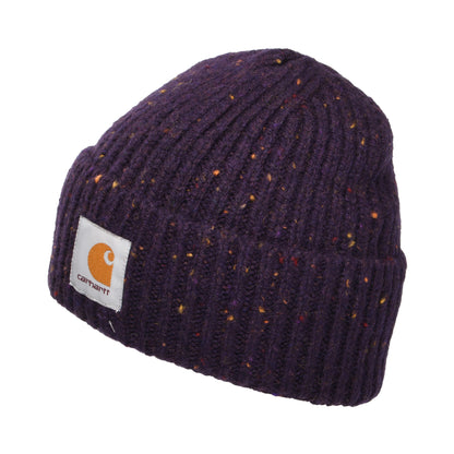 Carhartt WIP Anglistic Beanie Mütze - Lila