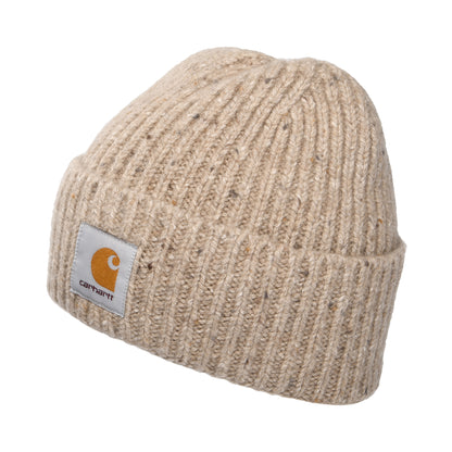 Carhartt WIP Anglistic Beanie Mütze - Beige