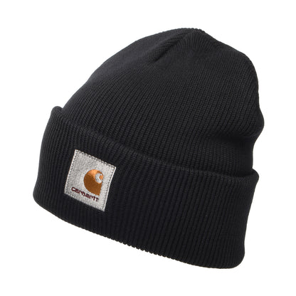 Carhartt WIP Ohio Beanie Mütze aus organischer Baumwolle - Schwarz