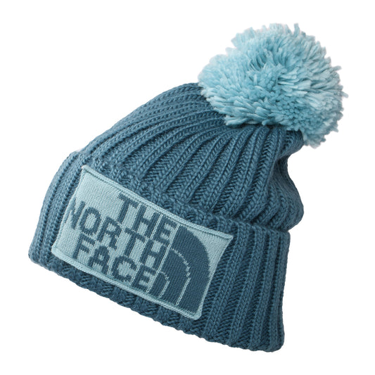 The North Face Heritage Ski Tuke Recycled Bommelmütze - Petrol-Aquamarinblau