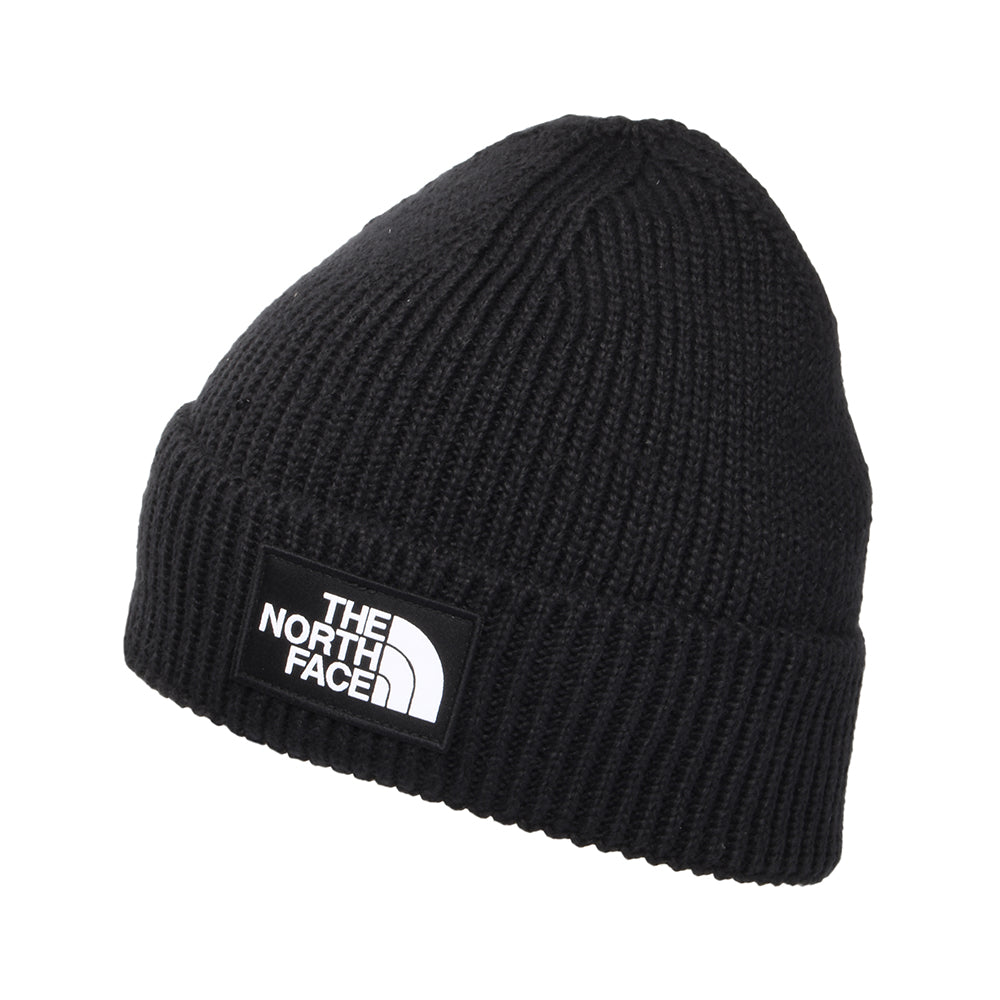 The North Face TNF Logo Box Recycled Beanie Mütze - Schwarz