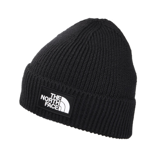 The North Face TNF Logo Box Recycled Beanie Mütze - Schwarz