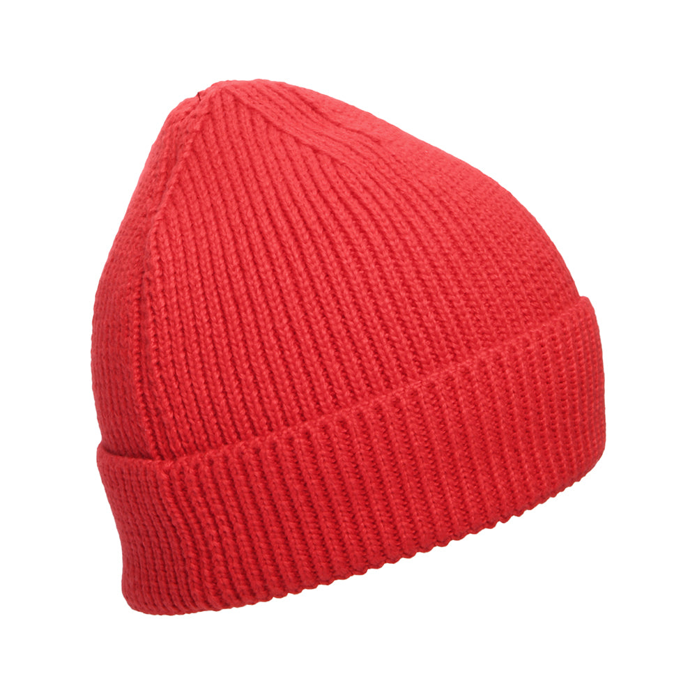 The North Face TNF Logo Box Recycled Beanie Mütze - Rot