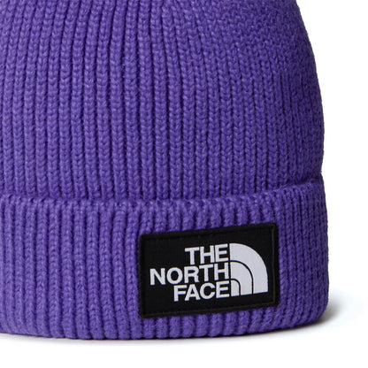 The North Face TNF Logo Box Recycled Beanie Mütze - Lila
