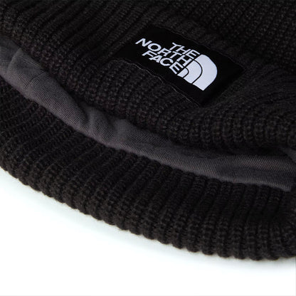 The North Face Salty gefütterte Recycelter Beanie Mütze - Schwarz