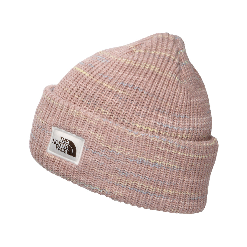 The North Face Salty Bae Recycled Beanie Mütze Space-Dyed - Dunkelrosa