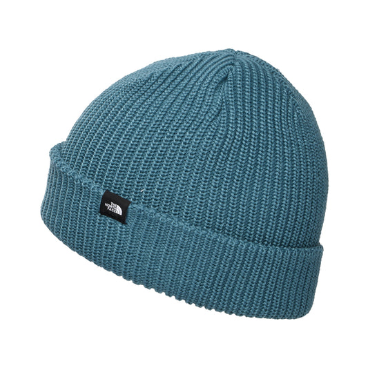 The North Face TNF Recycled Fisherman Beanie Mütze - Petrol