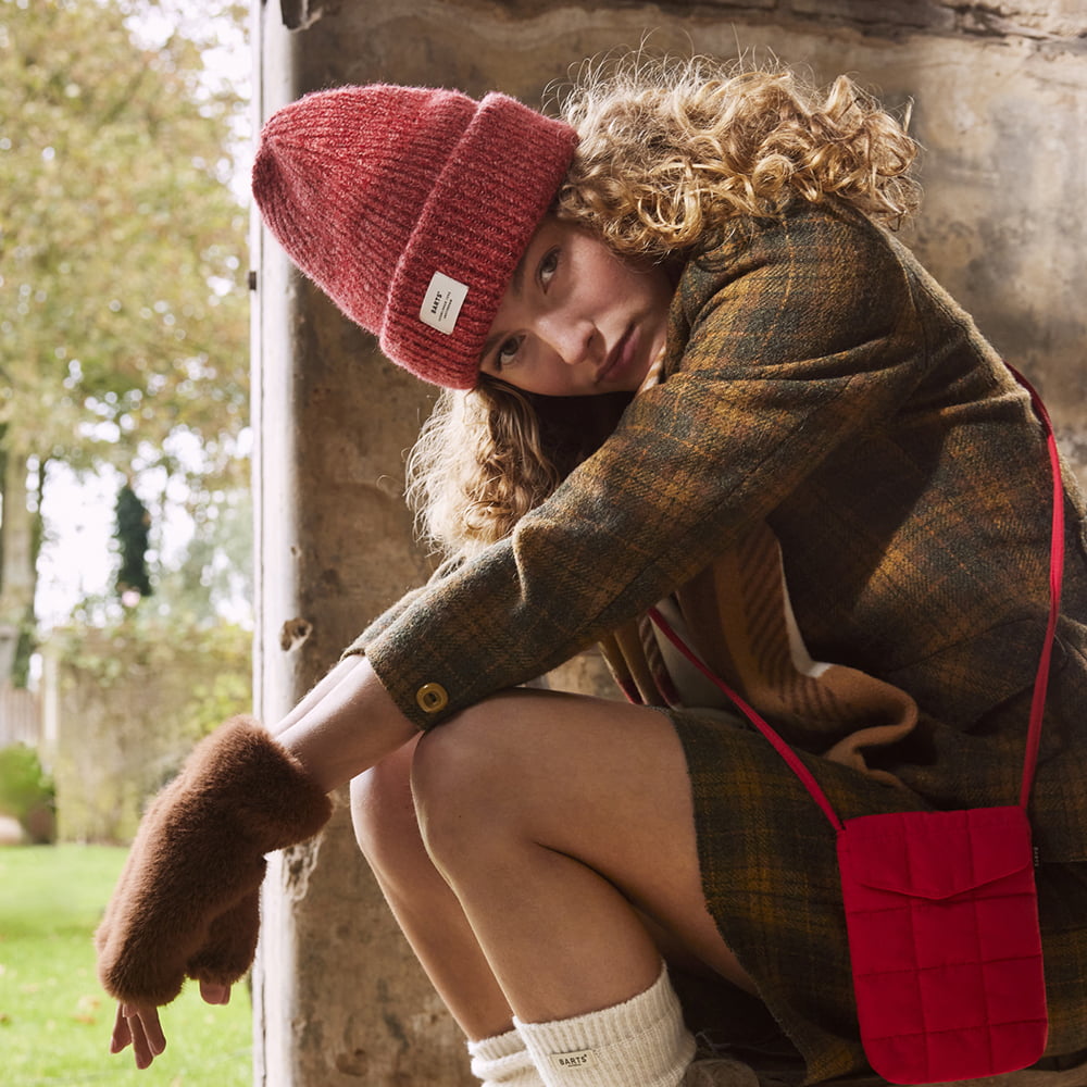 Barts Owlet Recycled Beanie Mütze - Rot