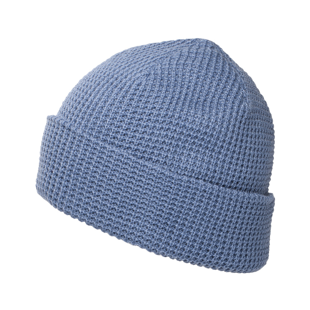 Patagonia Snowdrifter Beanie Mütze und Waffelstrickmuster - Blau