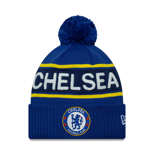 New Era Chelsea FC Bommelmütze - Sport Cuff Lion Crest - Königsblau