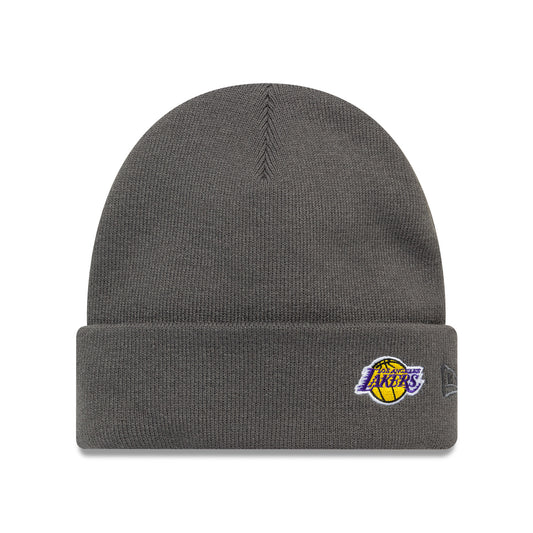 New Era L.A. Lakers Beanie Mütze - NBA Mini Logo Cuff - Graphitgrau