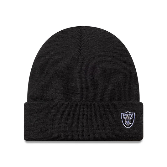 New Era Las Vegas Raiders Beanie Mütze - NFL Mini Logo Cuff - Schwarz