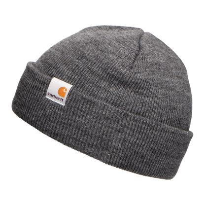Carhartt WIP Stratus Low Beanie Mütze - Meliertes Dunkelgrau
