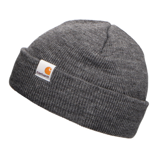 Carhartt WIP Stratus Low Beanie Mütze - Meliertes Dunkelgrau