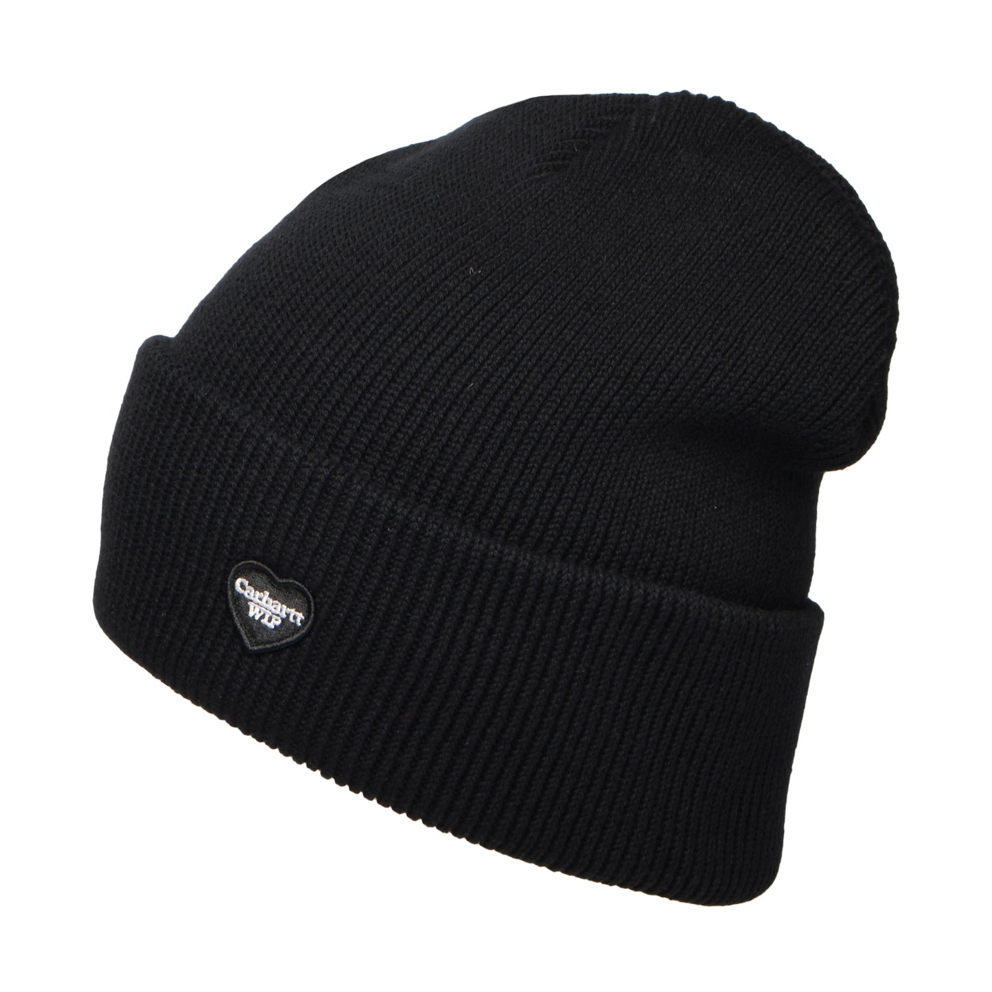 Carhartt WIP Small Heart Beanie Mütze aus organischer Baumwolle - Schwarz