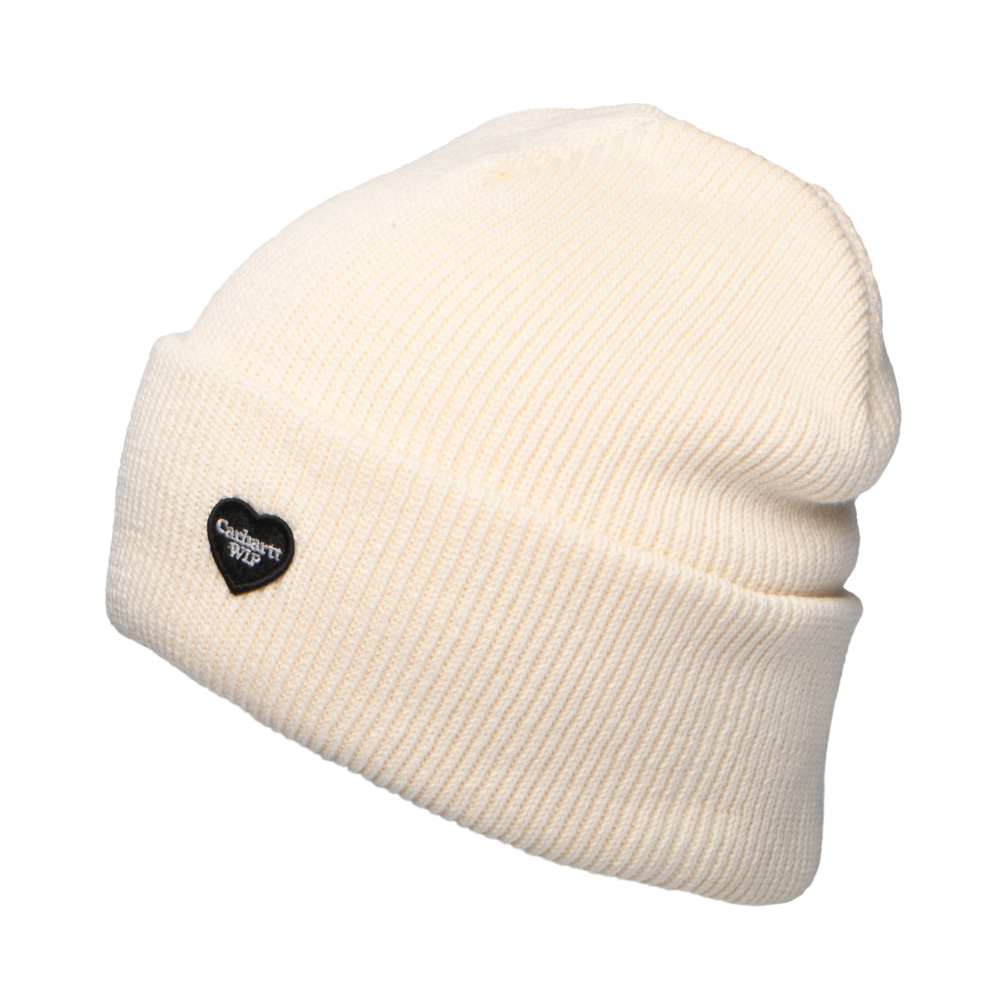 Carhartt WIP Small Heart Beanie Mütze aus organischer Baumwolle - Natur